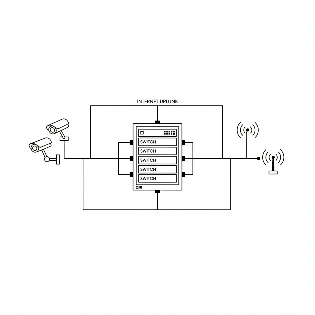 Commercial network infrastructure system diagram - SharpTech PNW