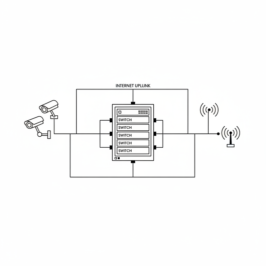 Commercial network infrastructure system diagram - SharpTech PNW